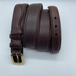 Brighton Brown Genuine Leather Belt 35307 Men's Size 42 Made In USA